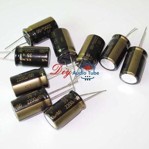 Wholesale High Fidelity 2200UF 35V Capacitor , Elna Capacitors For Audio Ripple Current 55mA from china suppliers