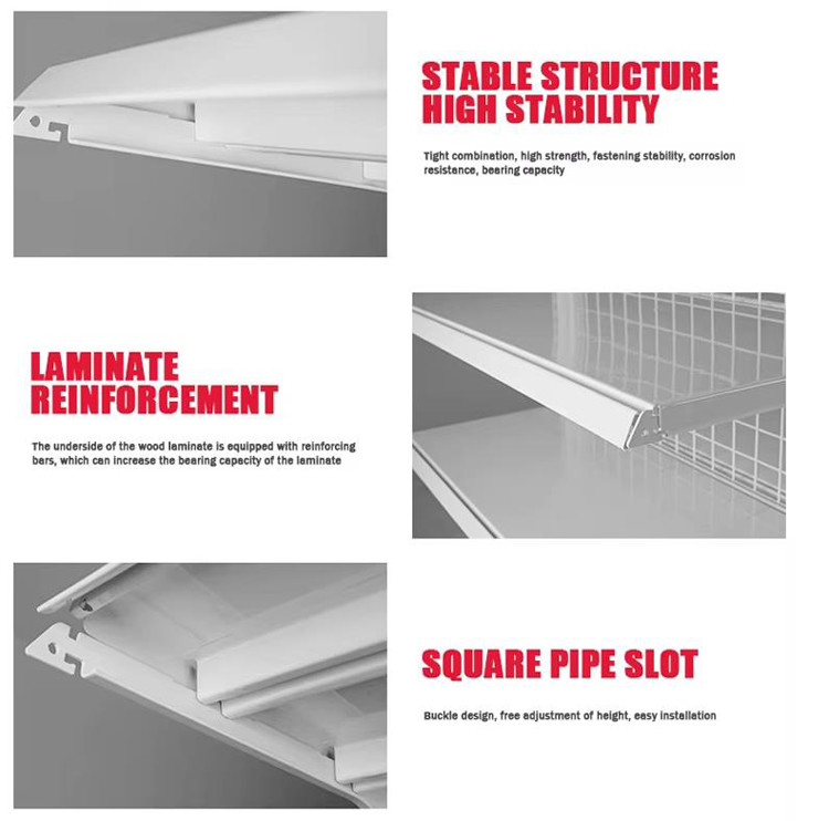 Streamline Storage Easy Installation Retail Shelving System Load Capacity 30-80KG/Layer