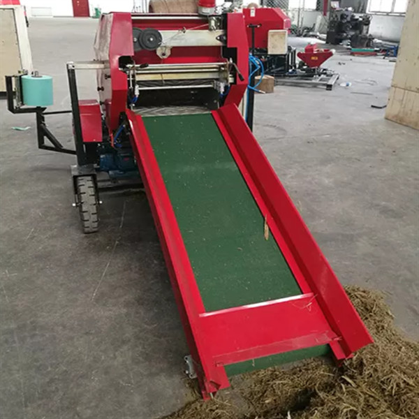Round silage hay grass baler wrapping machine animal feed baler film packing machine
