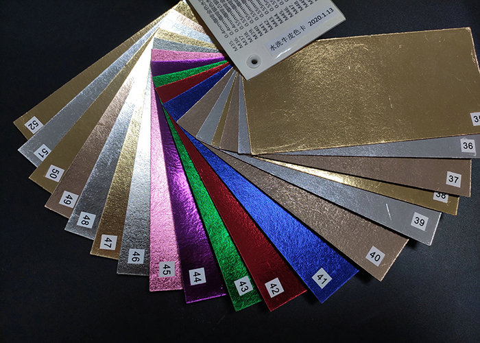 0.3mm 0.55mm Recyclable Red Kraft Paper Fabric Rolls Washable Handbags Material
