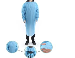Wholesale Wholesale hot sale blue disposable hospital pe/cpe plastic gown for isolation from china suppliers