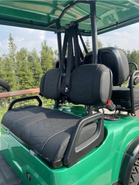 Smart Keyless Start Electric Golf Carts 4 Wheel Disc Brake 10 Inch IP66 Display