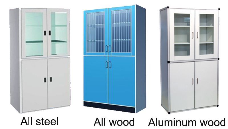 Powder Coating Large Safety Storage Cabinet Two Story Clapboard For Office