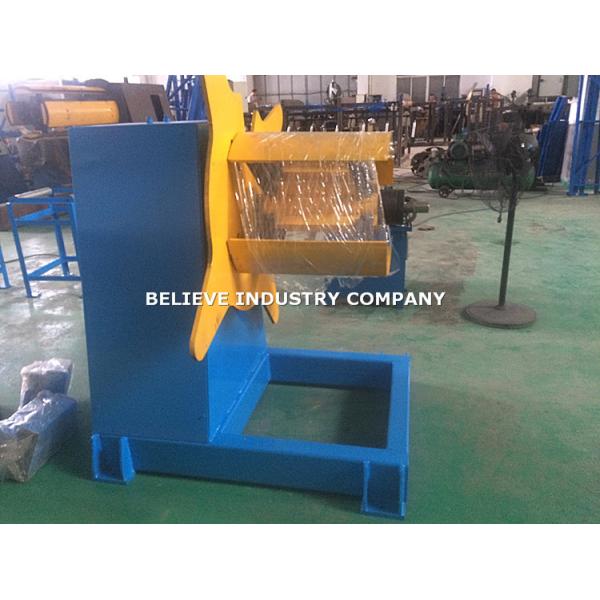 Manual Type Roll Forming Machine Parts , 3 Ton Unpowered Roll Former Decoiler