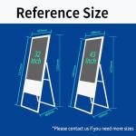 32 43 55 inch indoor touch screen lcd outdoor advertising player totem kiosk CMS