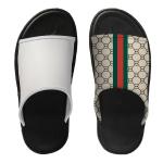 Customized Sublimation Sports Slippers With Printable Leather Upper Flip Flop