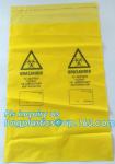 LDPE Specimen Biohazard Bag/k bag with pocket, Disposable Endoscopic Specimen