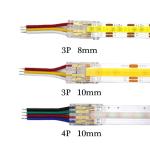 4pin 10mm LED Strip Connector Crystal Buckle Solderless Extension Terminal