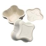 Wet Press Bamboo Paper Tray 1mm Thickness Biodegradable For Cat Products