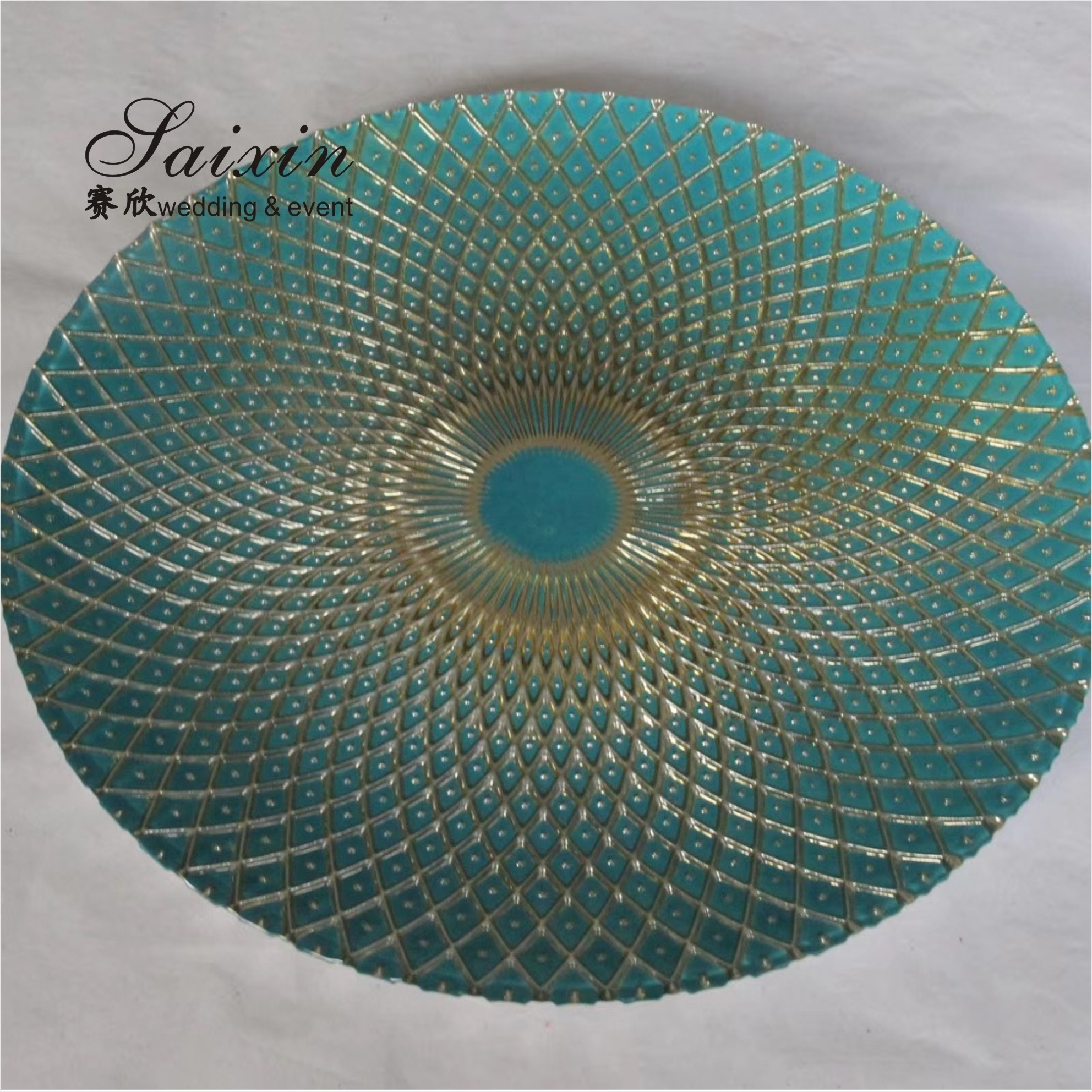 Luxury Green Wedding Charger Plate Wedding Table Decoration Green