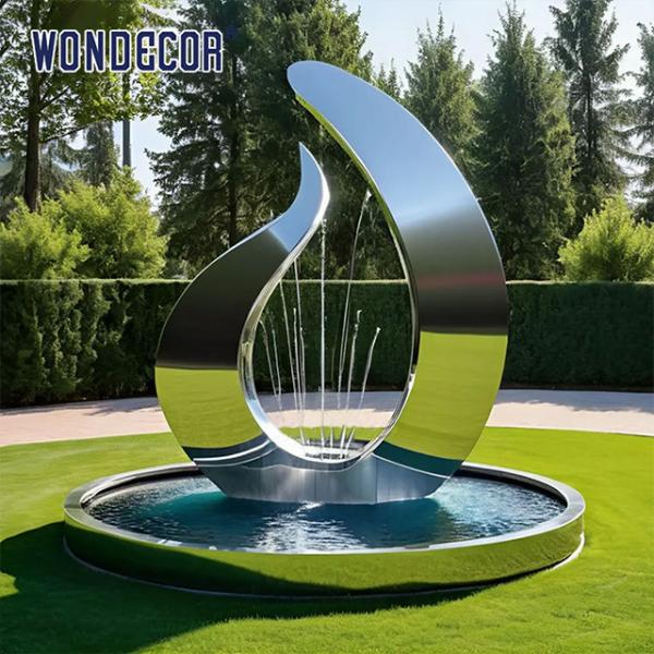 Outdoor swimming pool metal decoration abstract geometric musical symbols