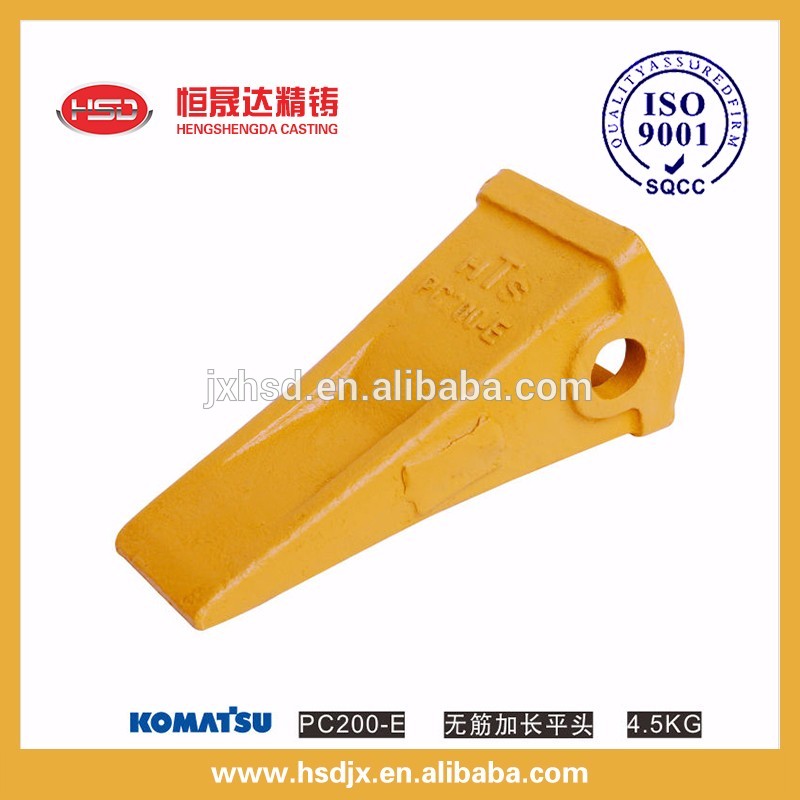 Durable bucket teeth excavator pc200 with side teeth pin apply to construction machinery parts from China manufacturer on sale