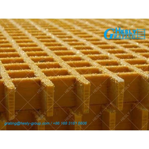 38mm depth RED color Fiberglass Molded Grating (ABS certificated) | China FRP Grating Supplier