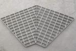 ANSI NAAMM Safety Galvanised Steel Walkway Grating Fan Shaped