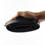 Two Style Horse Grooming Curry Comb , Rubber Curry Brush For Horse Grooming