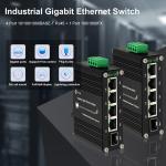 Din Rail Mini Ethernet Switch 4 Port 10/100/1000T + 1-Port 100/1000X SFP