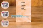 Beautiful printing Food grade package bread takeout Brown Kraft Paper Bag for