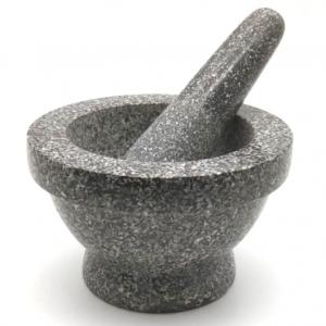 China Granite Stone Pestle And Mortar Set polished Herb Tools on sale