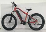 26er Aluminum Electric Fat Bike , Mid - Drive Black 1000w Electric Bike