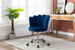 Beautiful 17.72inch Depth Living Room Office Chair Blue Seashell Swivel Chair 8