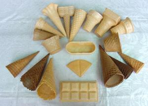 Wholesale Delicious Homemade Wafer Cones , Sugar Ice Cream Cone Multi Shape from china suppliers