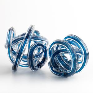 Wholesale Table Crafts Glass Twist Ball 100mm Home Decor Sculptures from china suppliers