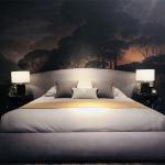 Antique Lit Double Bed 2.25m Modern Bedroom Furniture Sets 126"