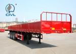 Three Axle Sidewall Semi Trailer , Cargo Semitrailer Semi Truck Trailer