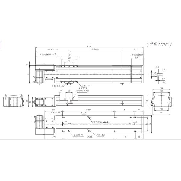 High Speed Long Stroke Synchronous Belt Slide Table With Precise Positioning