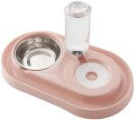 Double Dog Cat Bowls, Stainless Steel Dog Bowl Cat Food Bowls and Water Feeder