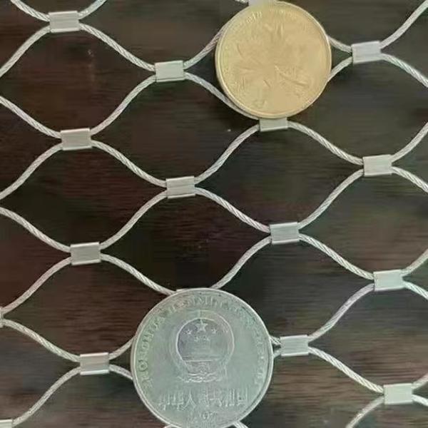 Customized 7X7 and 7X19 Stainless Steel Ferruled Wire Rope Mesh