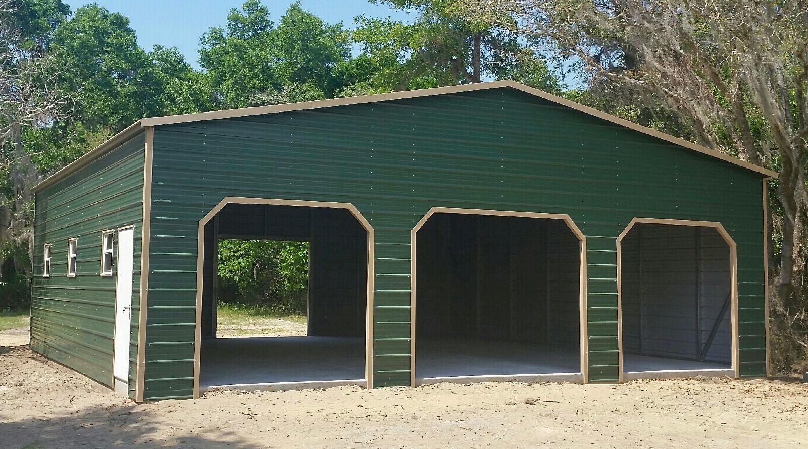 Easy Assemble Prefab Metal Steel Structure Car Garage with Solid H-shape Steel Beam