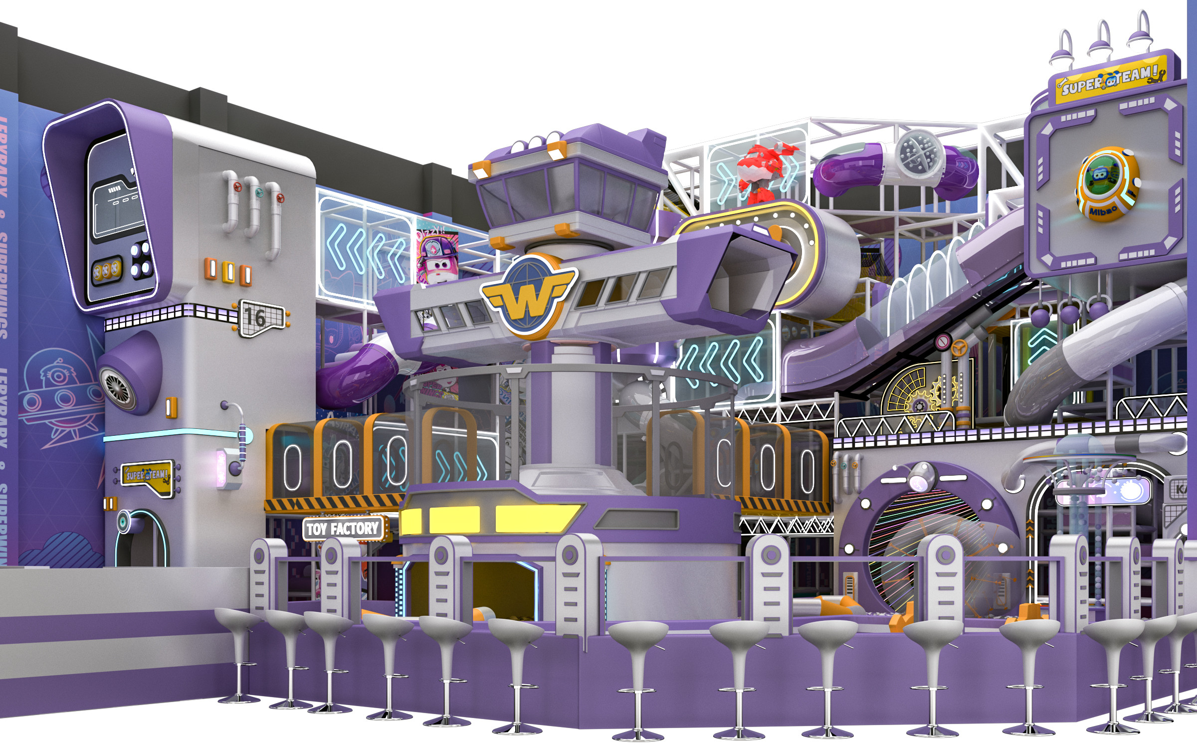 Multi Functional Commercial Indoor Playset , playground equipment for preschoolers