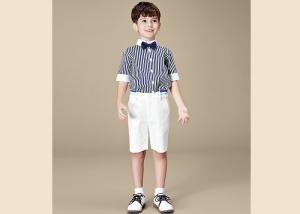 Wholesale Striped Short Sleeve Bow Tie Kids