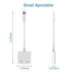 2 In 1 Apple Iphone Female Port Lightning Adapter Cable