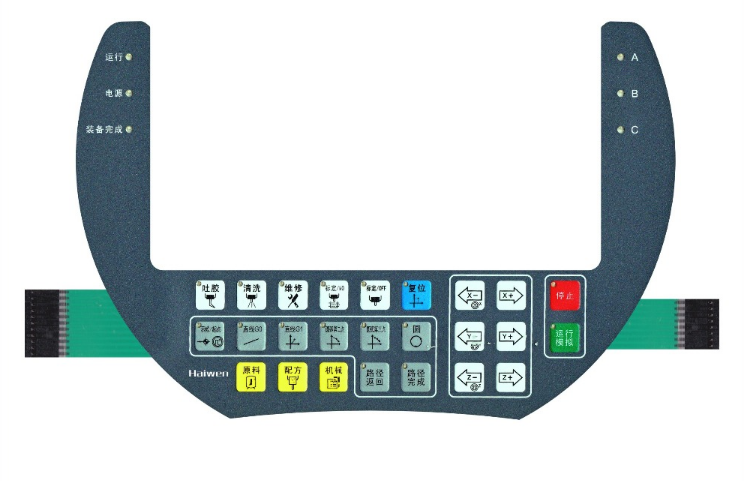 Printed Silver PET Circuit Membrane Switch SGS Certificate IP65