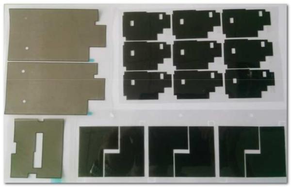 -40℃ ～400℃ Composite Carbon High Thermal Graphite 85 Shore A Thermal Pad 1500W