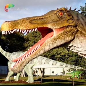 Wholesale Playground Infrared sensor Life Size Animatronic Dinosaurs Realistic Spinosaurus 12m from china suppliers