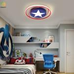 Creative Cartoon Spider-Man Eye Protection Led Ceiling Light For Bedroom Room