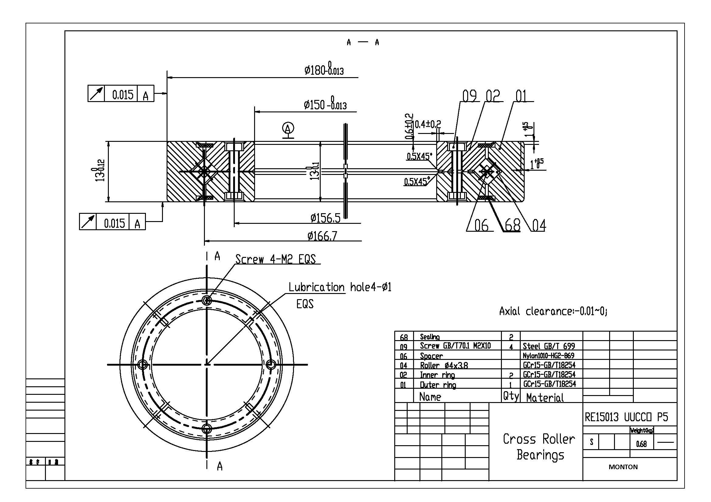 crossed roller bearing factory