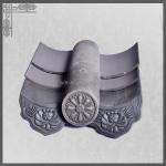 Japanese Flat Asian Style Roof Tiles House Handmade 220mm 200mm