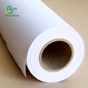 Wholesale Premium Coated Color Bond 28# Matte Finish White Paper Roll 24''x150ft from china suppliers