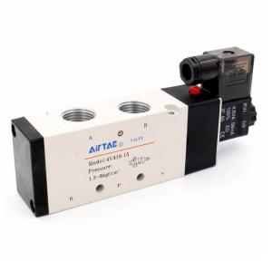 Wholesale 4V410-15 5/2 Way 1/2&quot; Port AC 220V airtac type Single Pneumatic Air solenoid valve from china suppliers