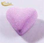 Cute Heart Shaped Custom Bath Bombs Natural Ingredients SLS Free OEM/ODM