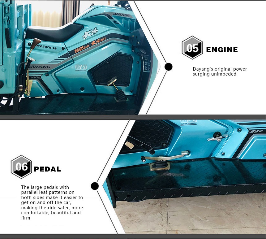 Cargo Transportation 200cc Tricycle with Engine and 50*100 Chassis in Cote d'Ivoire