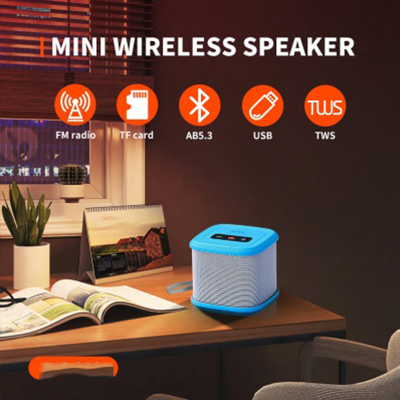Customization 6cm ×7cm × 7cm Small Wireless Portable Bluetooth Speaker