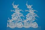 Embroidery Wedding Lace Trimming Gold Wire Lace Border H27cm*L20cm Repeat