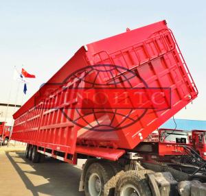 Wholesale 3 Axle Semi Dump Trailers BPW 16 Tons Axle Model 80 Ton Load Capacity from china suppliers