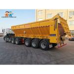 3 Axles Crawler Dump Truck Semi Trailer for delivering stones, sand, coal,