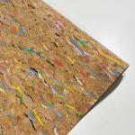 0.4mm Thickness EVA Natural Cork Fabric Stain Resistant